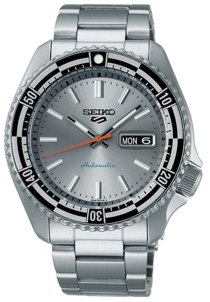 Seiko 5 Sports Special Edition Silver Dial Silver Steel Strap Watch For Men - SRPK09K1 - Image 3